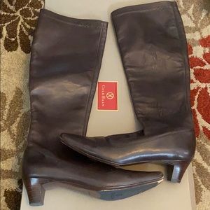 Cole Haan dark chocolate boots